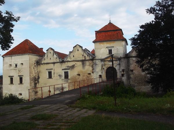 © Andrei  Kolyaskin - On  the  territory  of  Svirzh  Castle  from  15th  century  in  village  Svirzh  of  Lviv  region , Ukraine .