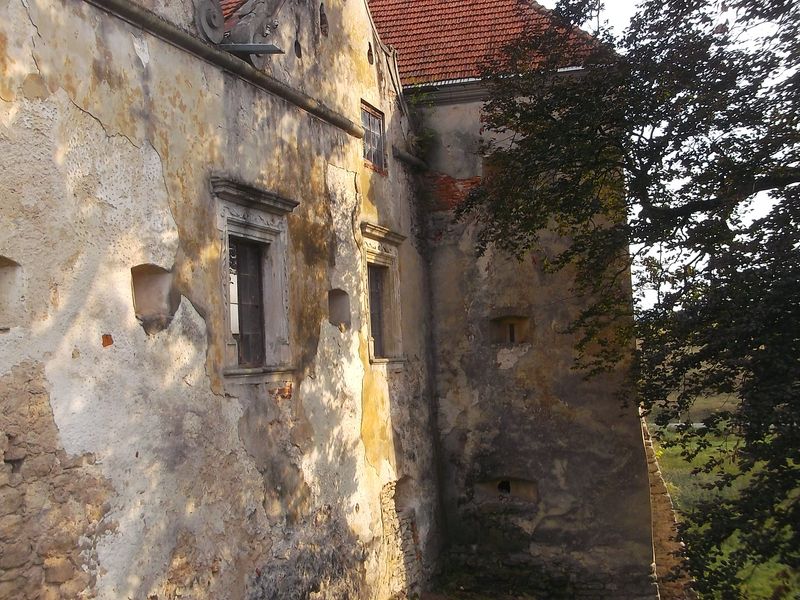 © Andrei  Kolyaskin - On  the  territory  of  Svirzh  Castle  from  15th  century  in  village  Svirzh  of  Lviv  region , Ukraine .