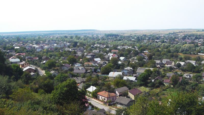 © Andrei  Kolyaskin - View  on  the  ukrainian  town  Galych  of  Ivano - Frankivsk  region  from  Castle  Mountain .