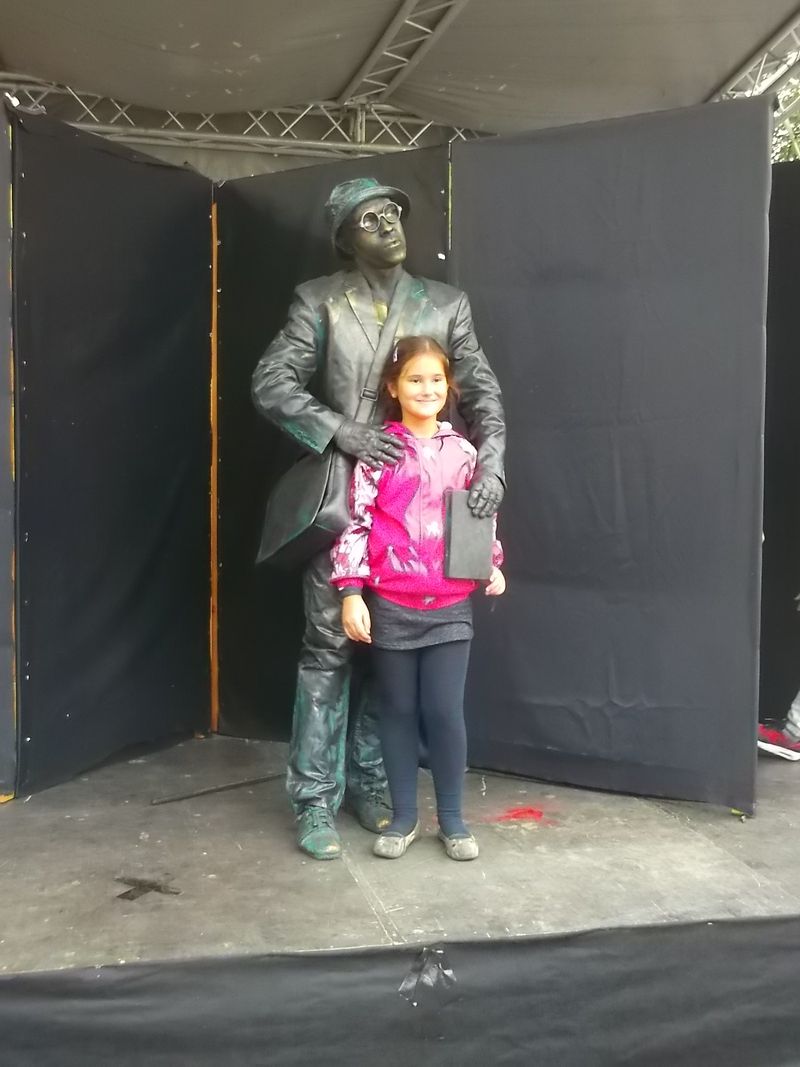 © Andrei  Kolyaskin - Living  sculptures  show  on  the  central  part  of  Ivano - Frankivsk  City , Ukraine .