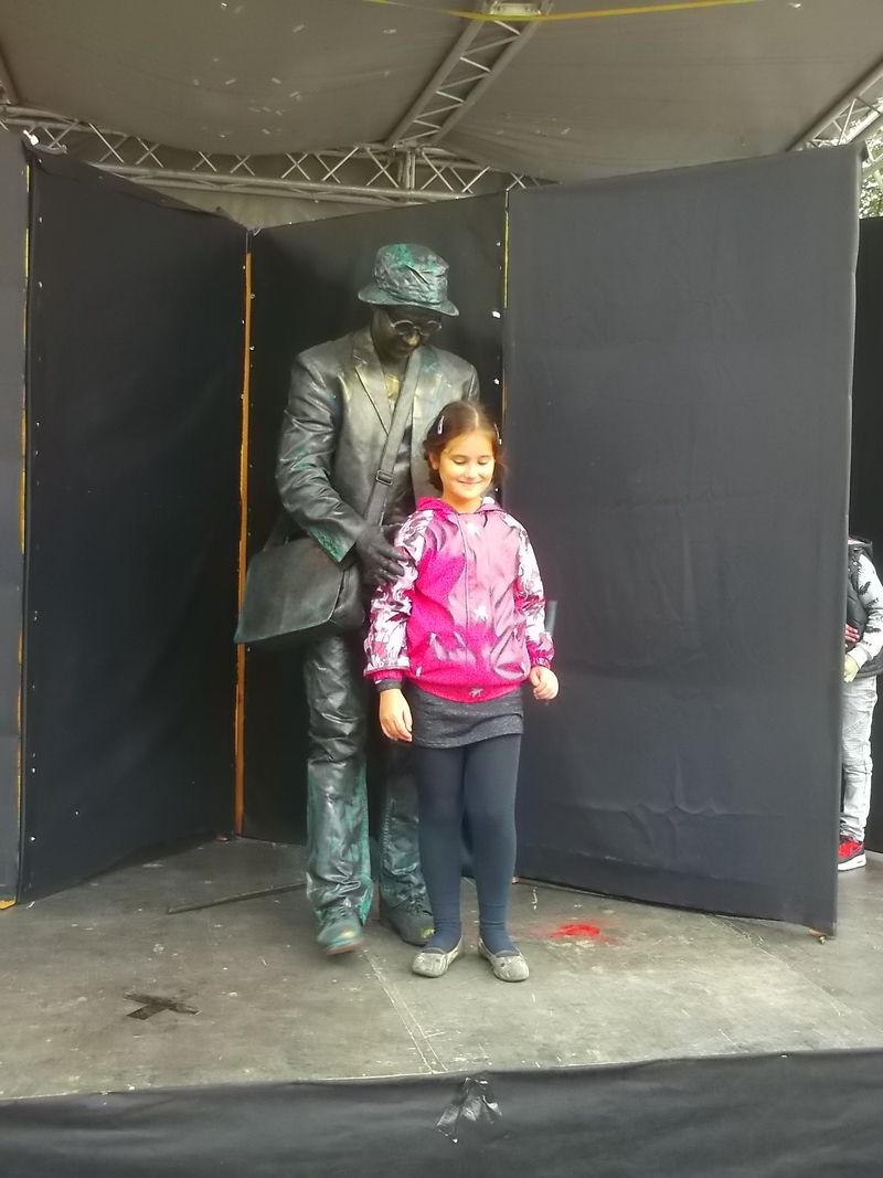 © Andrei  Kolyaskin - Living  sculptures  show  on  the  central  part  of  Ivano - Frankivsk  City , Ukraine .