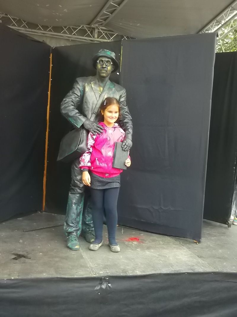 © Andrei  Kolyaskin - Living  sculptures  show  on  the  central  part  of  Ivano - Frankivsk  City , Ukraine .