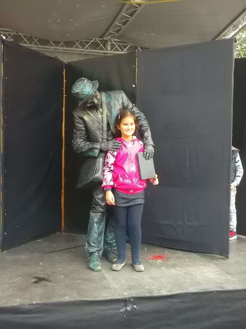 © Andrei  Kolyaskin - Living  sculptures  show  on  the  central  part  of  Ivano - Frankivsk  City , Ukraine .