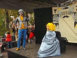 Living sculptures in Ivano - Frankivsk City 11