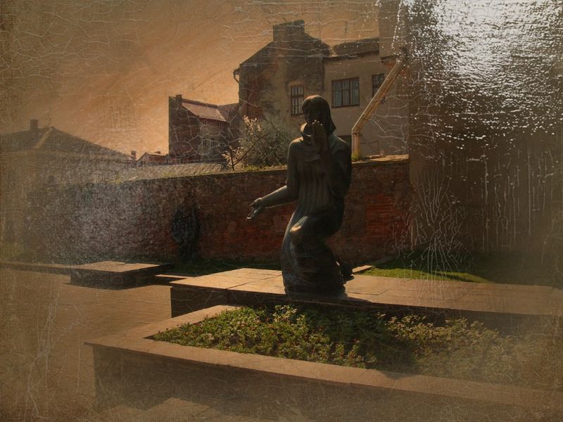 © Andrei  Kolyaskin - Monument to the Victims of Hitler's Nazism  in  town  Drogobych  of   Lviv  region , Ukraine .