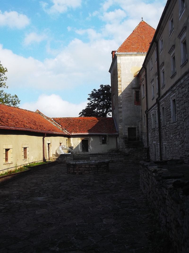 © Andrei  Kolyaskin - On  the  territory  of  Svirzh  Castle  from  15th  century  in  village  Svirzh  of  Lviv  region , Ukraine .