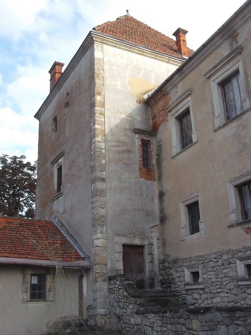 © Andrei  Kolyaskin - On  the  territory  of  Svirzh  Castle  from  15th  century  in  village  Svirzh  of  Lviv  region , Ukraine .