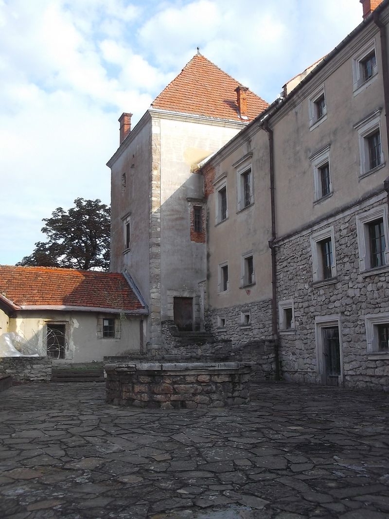 © Andrei  Kolyaskin - On  the  territory  of  Svirzh  Castle  from  15th  century  in  village  Svirzh  of  Lviv  region , Ukraine .