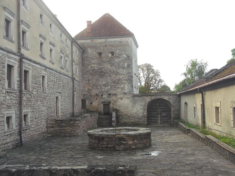 © Andrei  Kolyaskin - On  the  territory  of  Svirzh  Castle  from  15th  century  in  village  Svirzh  of  Lviv  region , Ukraine .