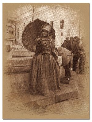 Lviv  City  in  trois  coleur  drawing  39