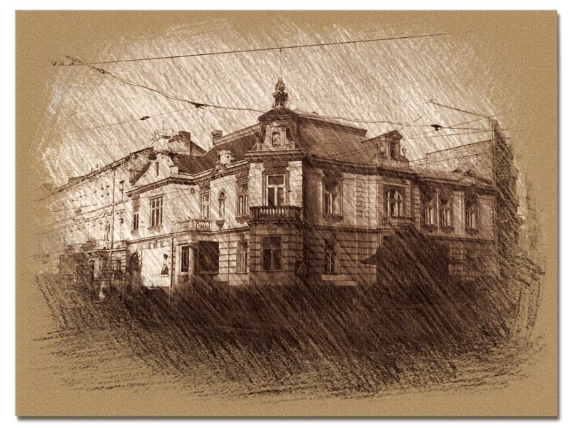 © Andrei  Kolyaskin - Administrative  building  from  19th  century  in  Lviv  City , Ukraine .
