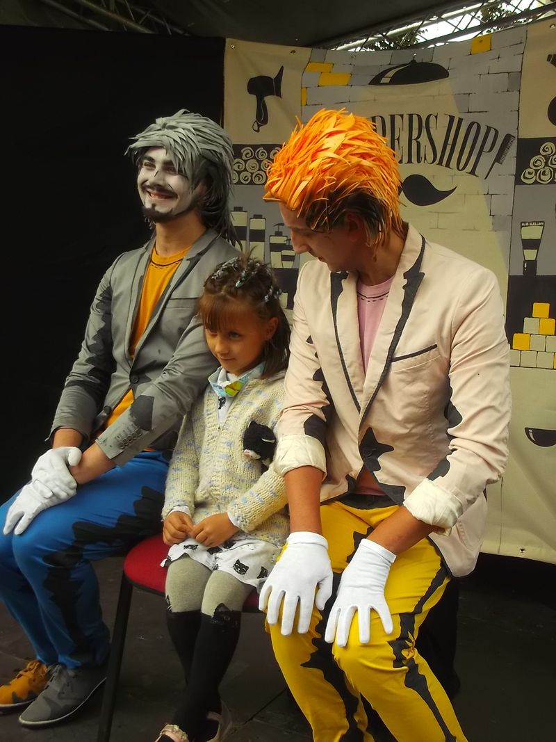 © Andrei  Kolyaskin - Living  sculptures  show  on  the  central  part  of  Ivano - Frankivsk  City , Ukraine .