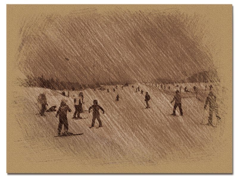 © Andrei  Kolyaskin - Image from the Bukovel  in  trois  coleur  drawing  3 photography project