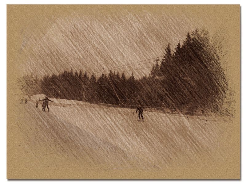 © Andrei  Kolyaskin - Image from the Bukovel  in  trois  coleur  drawing  3 photography project