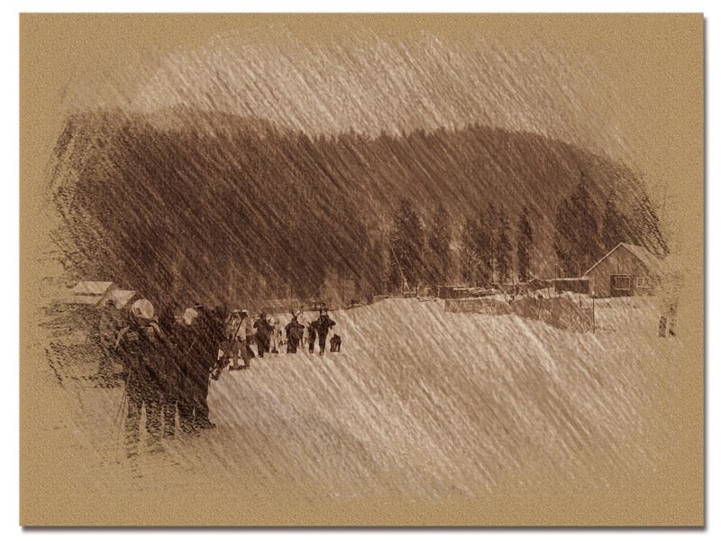 © Andrei  Kolyaskin - Image from the Bukovel  in  trois  coleur  drawing  3 photography project