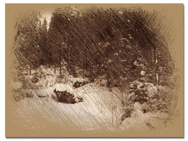 © Andrei  Kolyaskin - Image from the Bukovel  in  trois  coleur  drawing  3 photography project