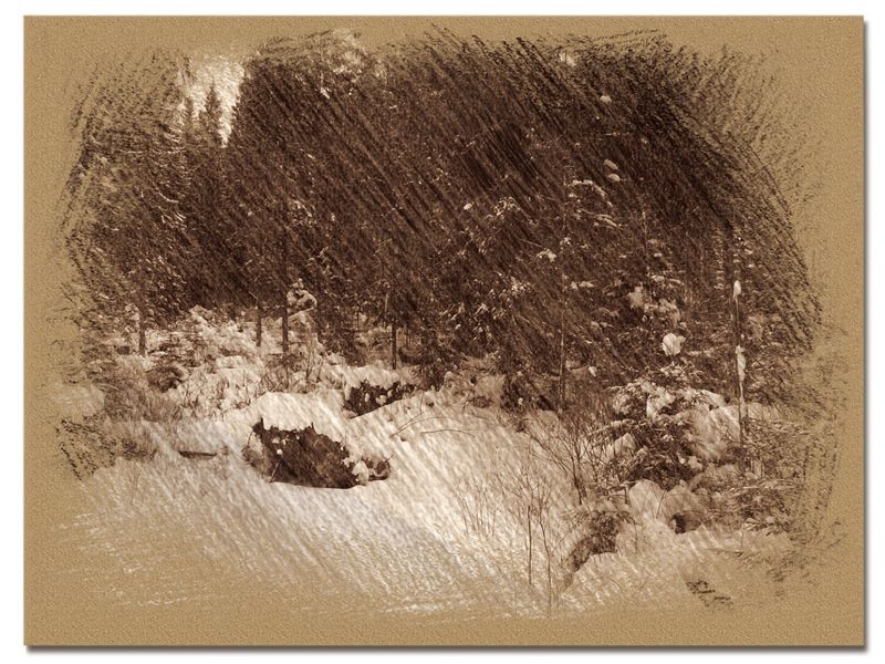 © Andrei  Kolyaskin - Image from the Bukovel  in  trois  coleur  drawing  3 photography project