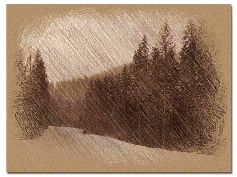 © Andrei  Kolyaskin - Image from the Bukovel  in  trois  coleur  drawing  3 photography project