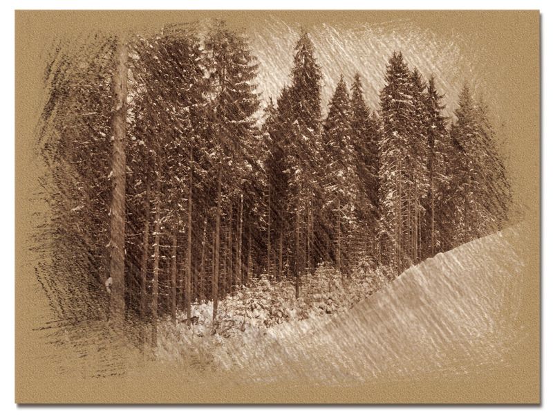 © Andrei  Kolyaskin - Image from the Bukovel  in  trois  coleur  drawing  3 photography project