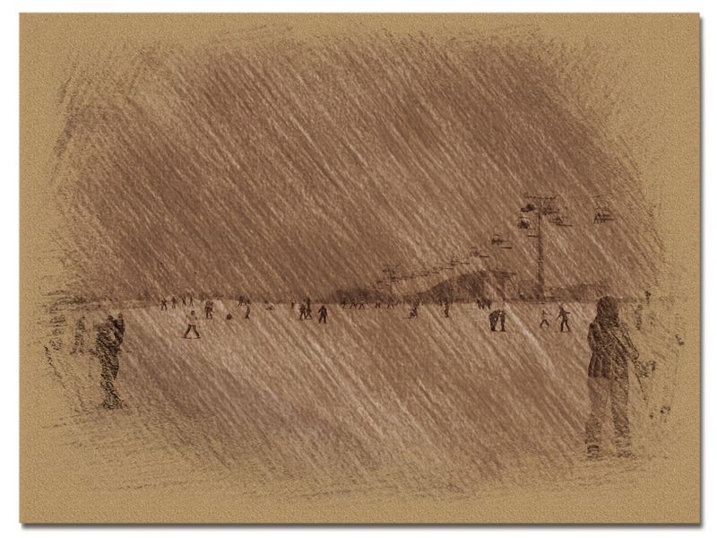 © Andrei  Kolyaskin - Image from the Bukovel  in  trois  coleur  drawing  3 photography project