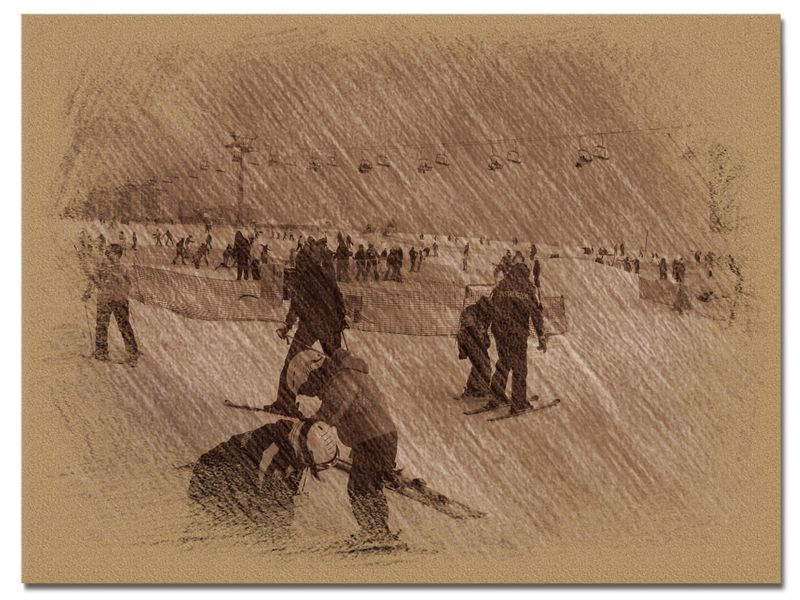 © Andrei  Kolyaskin - Image from the Bukovel  in  trois  coleur  drawing  3 photography project