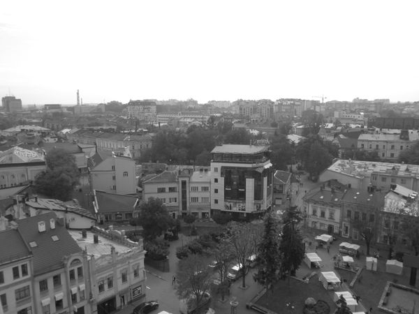 © Andrei  Kolyaskin - Panorama  of  ukrainian  Ivano - Frankivsk  City  from  observation  desk  of  City  Hall .