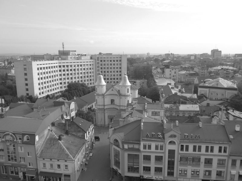 © Andrei  Kolyaskin - Panorama  of  ukrainian  Ivano - Frankivsk  City  from  observation  desk  of  City  Hall .
