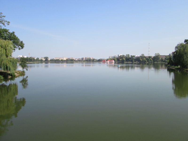 © Andrei  Kolyaskin - On  the  City  Lake  of  Ivano - Frankivsk  City , Ukraine .