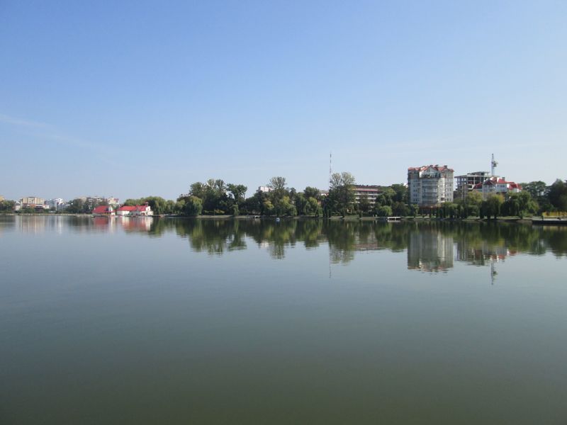 © Andrei  Kolyaskin - On  the  City  Lake  of  Ivano - Frankivsk  City , Ukraine .
