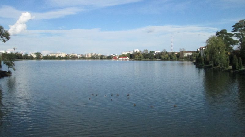 © Andrei  Kolyaskin - On  the  City  Lake  of  Ivano - Frankivsk  City , Ukraine .