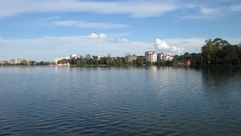 © Andrei  Kolyaskin - On  the  City  Lake  of  Ivano - Frankivsk  City , Ukraine .