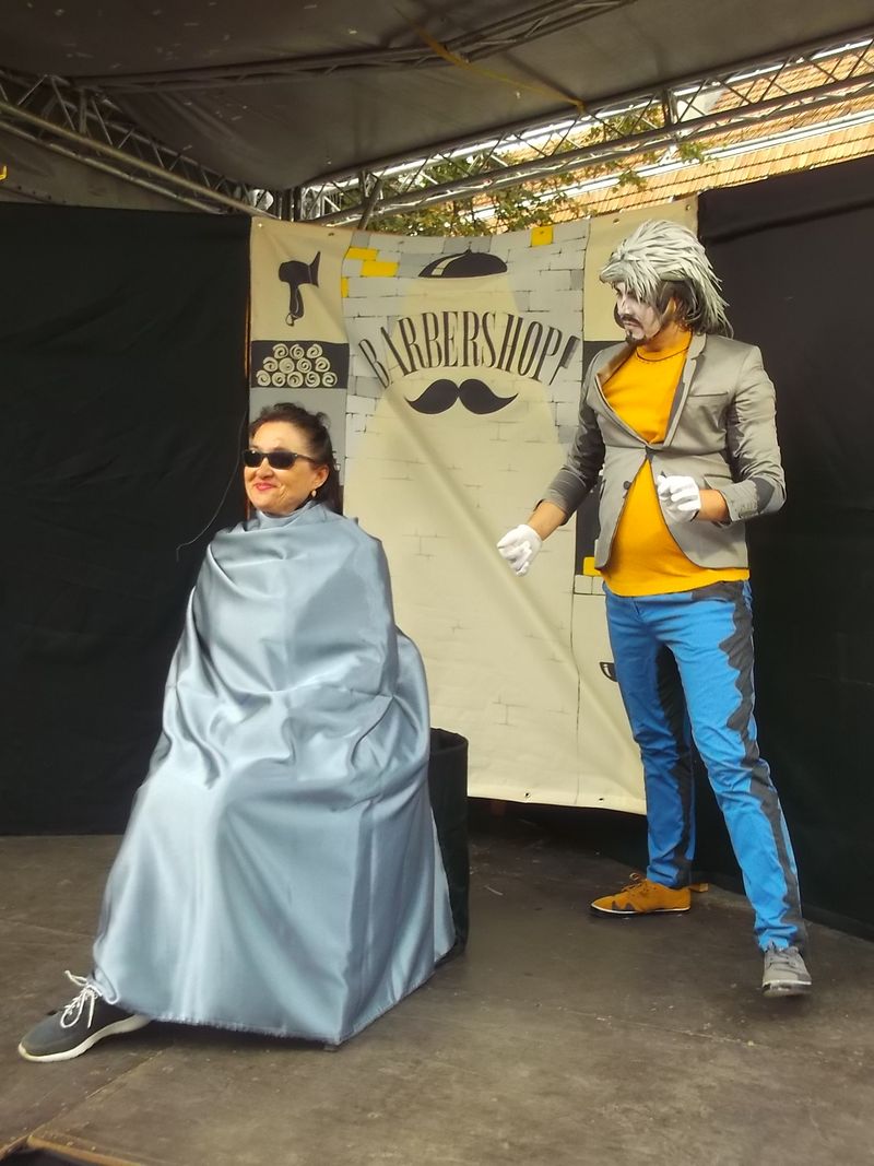 © Andrei  Kolyaskin - Living  sculptures  show  on  the  central  part  of  Ivano - Frankivsk  City , Ukraine .