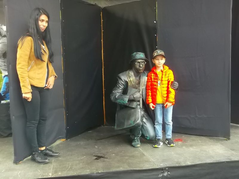 © Andrei  Kolyaskin - Living  sculptures  show  on  the  central  part  of  Ivano - Frankivsk  City , Ukraine .