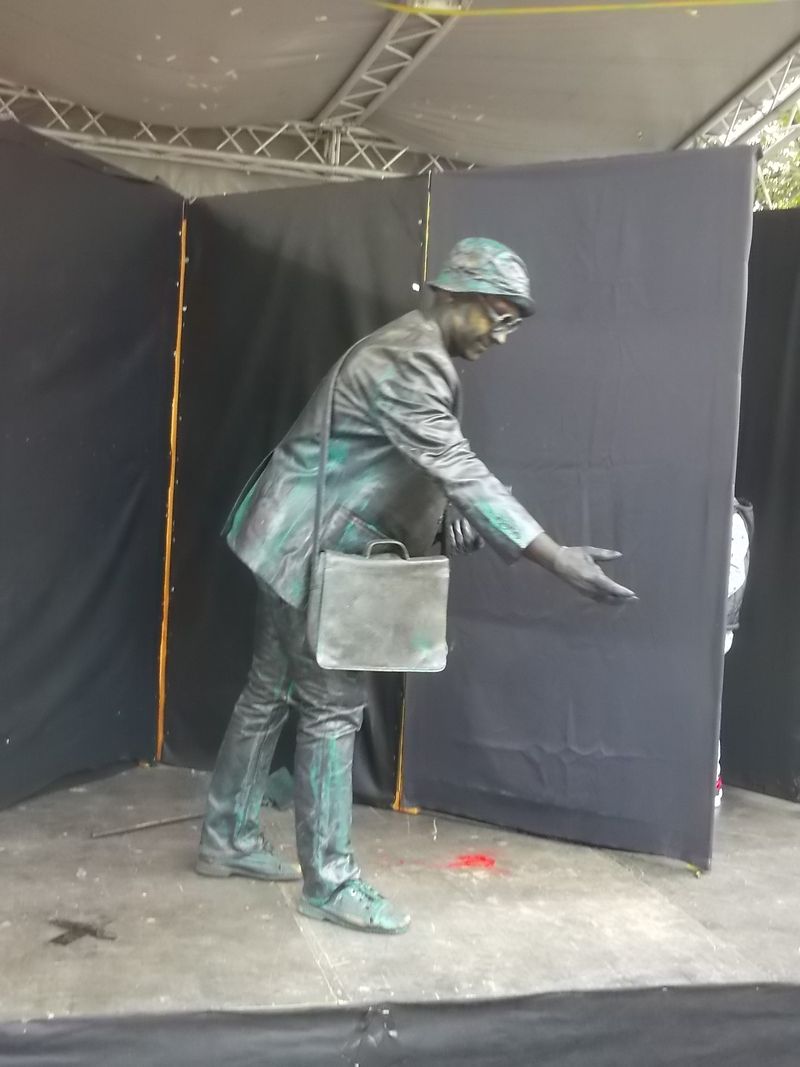 © Andrei  Kolyaskin - Living  sculptures  show  on  the  central  part  of  Ivano - Frankivsk  City , Ukraine .