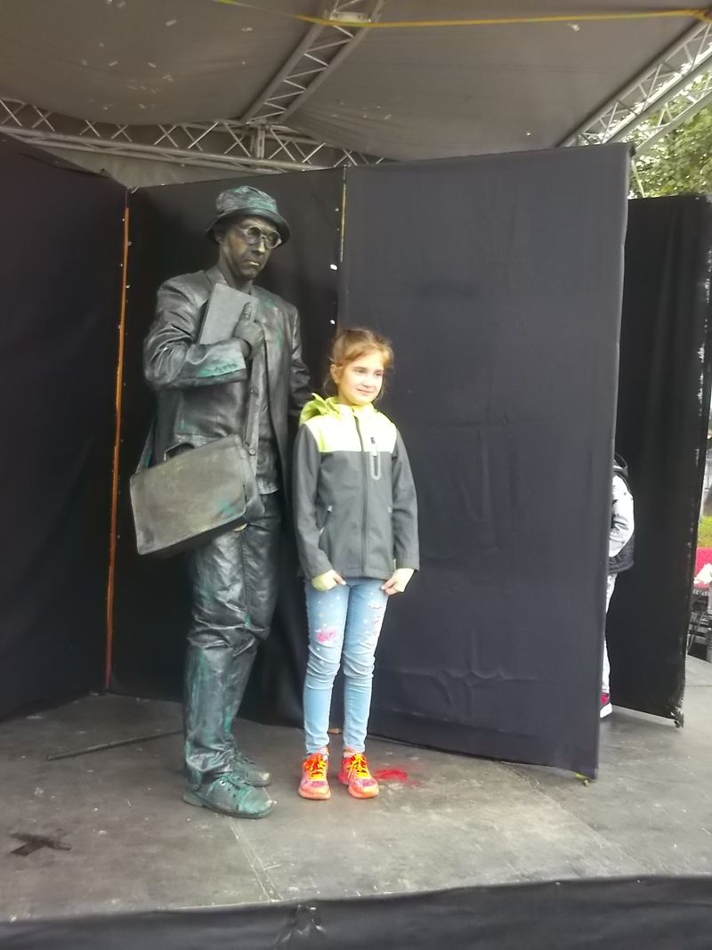 © Andrei  Kolyaskin - Living  sculptures  show  on  the  central  part  of  Ivano - Frankivsk  City , Ukraine .