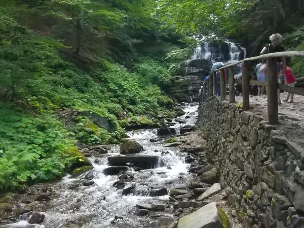 © Andrei  Kolyaskin - Waterfalls Shypit in village Pylypets of Mezhygirya area Zacarpatian region , Ukraine .