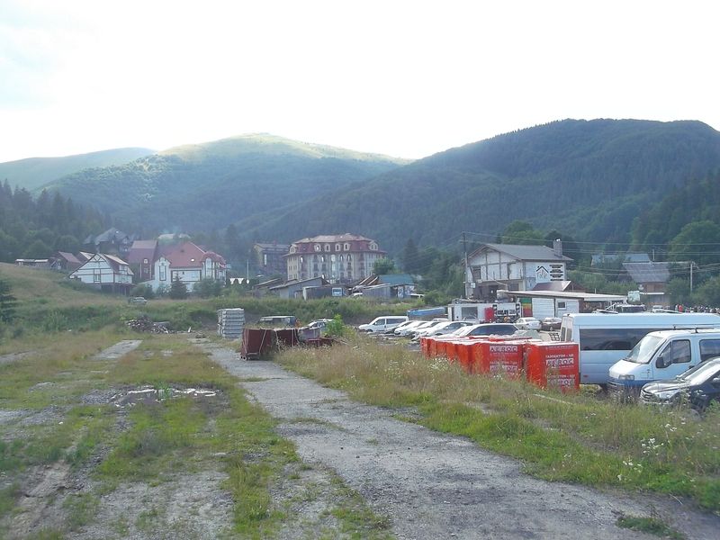 © Andrei  Kolyaskin - View  on  the  Carpatian  mointains in village Pylypets of Mezhygirya area Zacarpatian region , Ukraine .