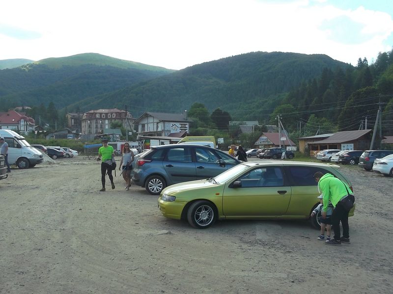 © Andrei  Kolyaskin - View  on  the  Carpatian  mointains in village Pylypets of Mezhygirya area Zacarpatian region , Ukraine .