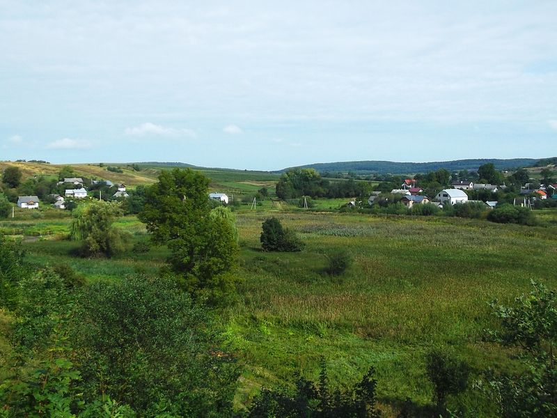 © Andrei  Kolyaskin - View  on  the  village  Svirzh  of  Lviv  region , Ukraine .