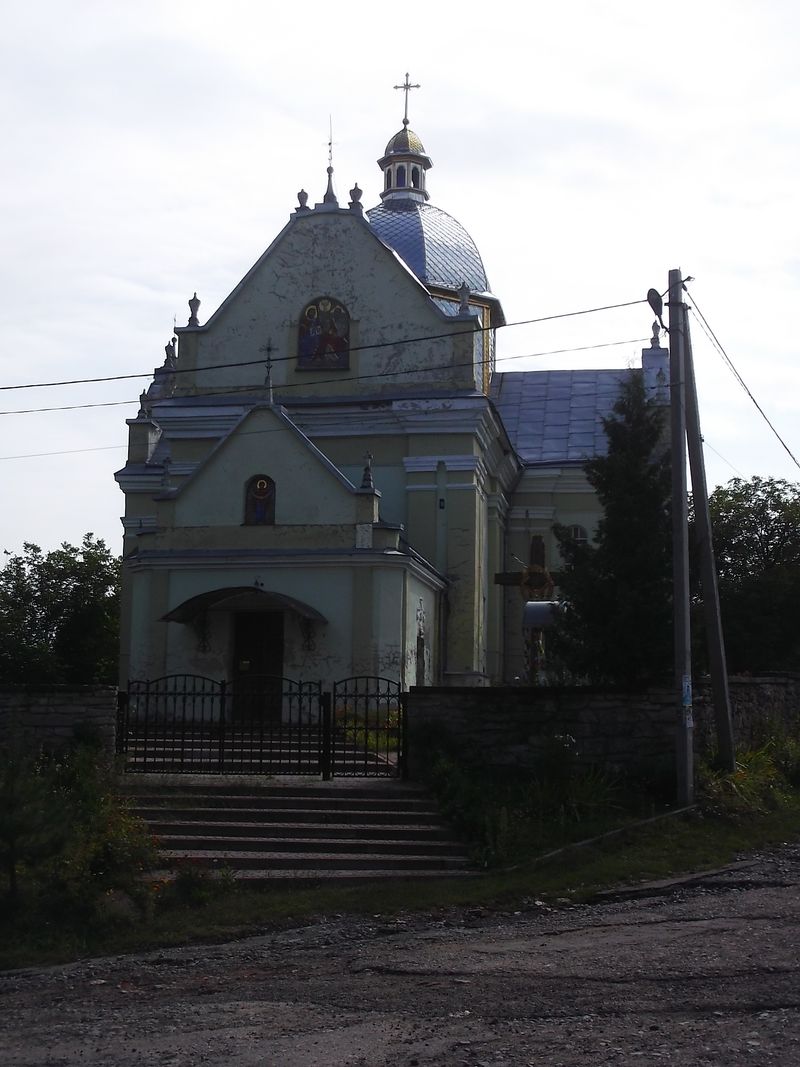 © Andrei  Kolyaskin - Old  church  from  17th  century  in  village  Svirzh  of  Lviv  region , Ukraine .