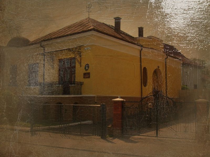 © Andrei  Kolyaskin - Office  building  from  first  part  of  20th  century  in  town  Drogobych  of  Lviv  region , Ukraine .