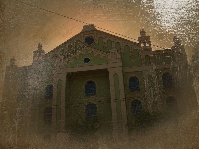 © Andrei  Kolyaskin - Jewish  synagoga  in  town  Drogobych  of  Lviv  region , Ukraine .