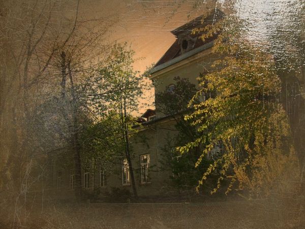 © Andrei  Kolyaskin - Administrative  building  from  first  part  of  20th  century  in  town  Drogobych  of  Lviv  region , Ukraine .