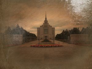 Ukrainian  Kyiv  Temple  in  oil  painting  5