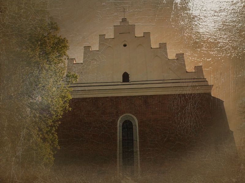 © Andrei  Kolyaskin - Rome - catholic  Cathedral  from  18th  century  in  town  Drogobych  of  Lviv  region , Ukraine .