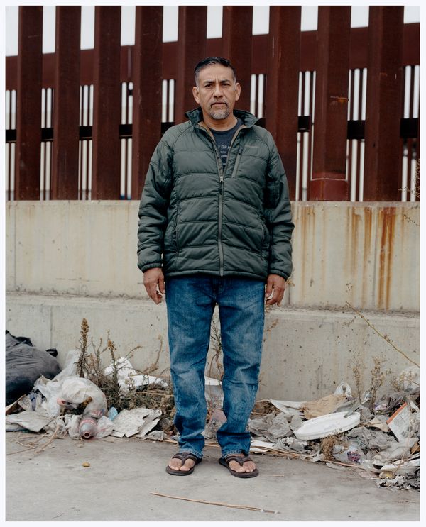 © Noel Quintela - Uncle posing in front of the wall, Tijuana BC, México, 2023.