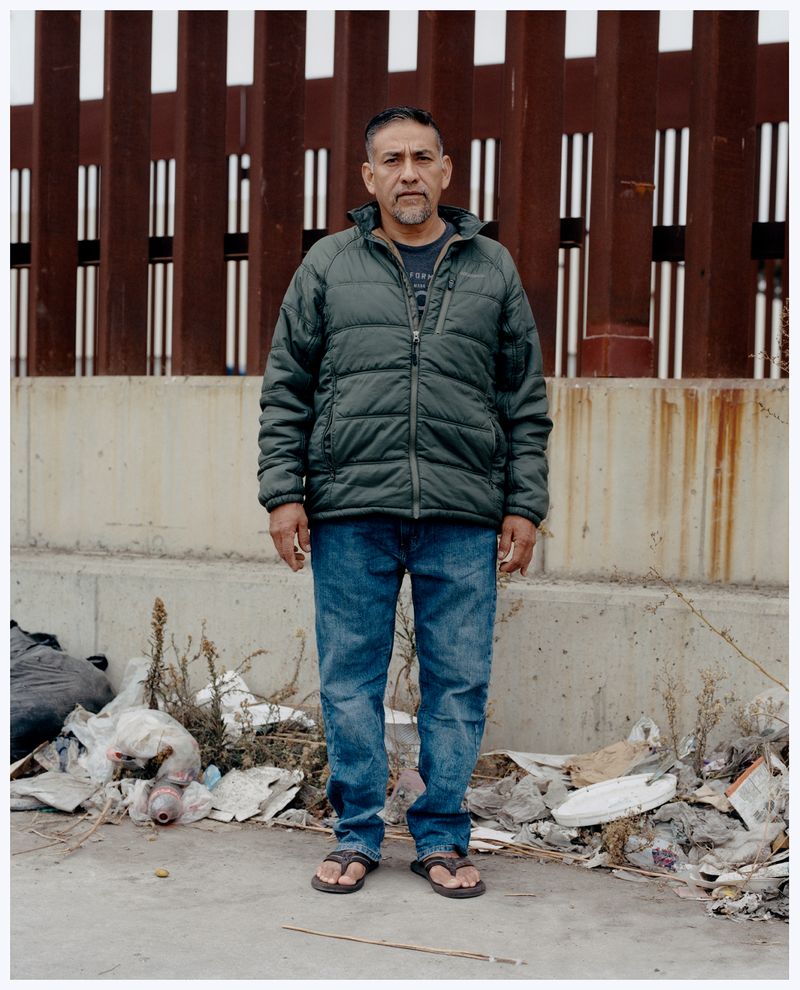 © Noel Quintela - Uncle posing in front of the wall, Tijuana BC, México, 2023.