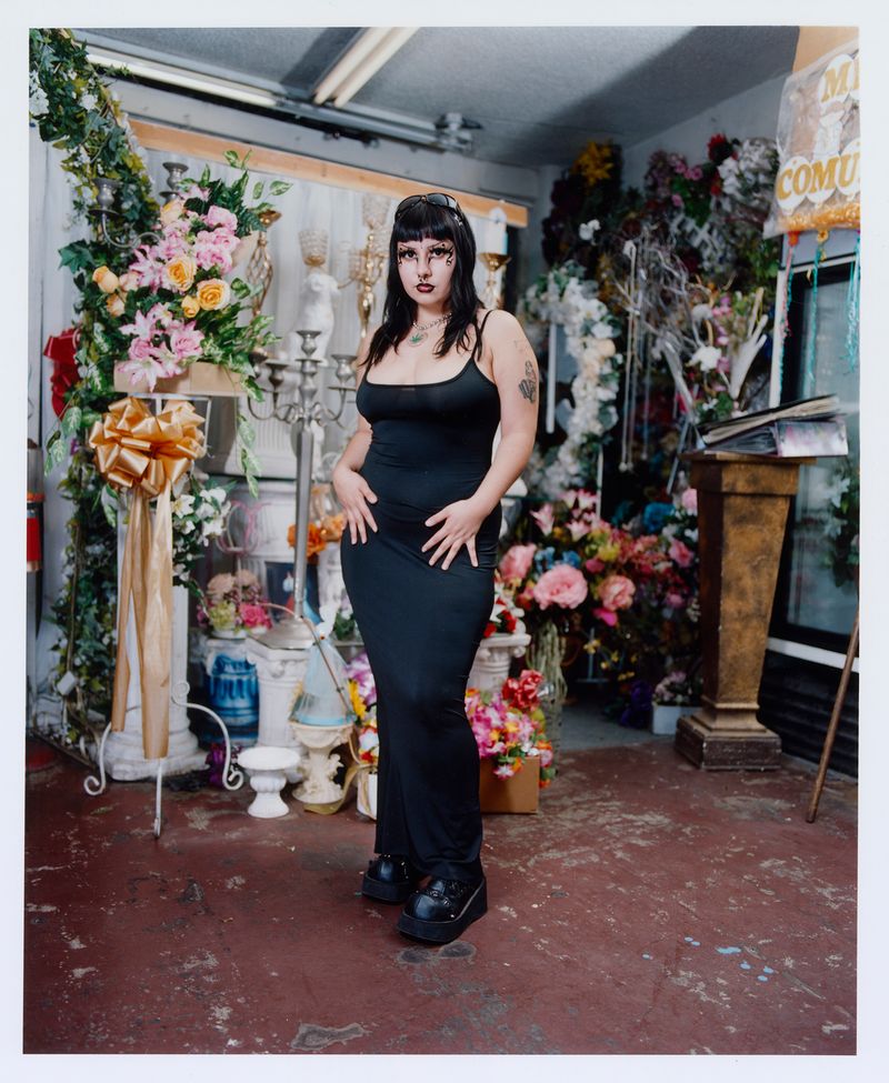 © Noel Quintela - Vix at her grandma’s ‘Florería Primavera’ flower shop, East L.A, 2022.