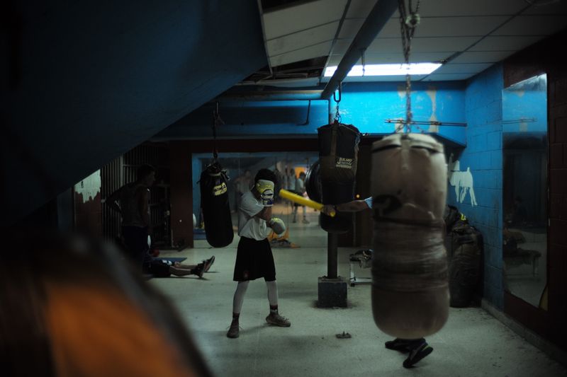 © Jose Menendez - Boxing gym. Caracas, Venezuela. 2023.
