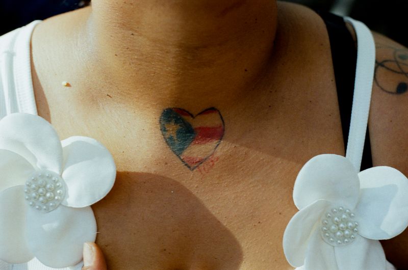 © Jose Menendez - Flag over the heart. Brooklyn, New York. 2025.